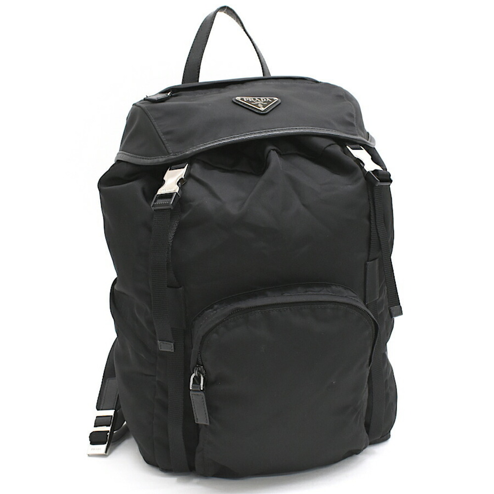 Prada Triangle Backpack Black - image 1